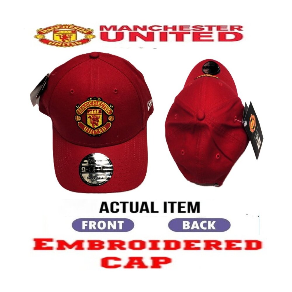 🛑 MANCHESTER UNITED ➕ HAT New Era 9Forty 🆒 CAP Adjustable Soccer 💸 BUY NOW ❗